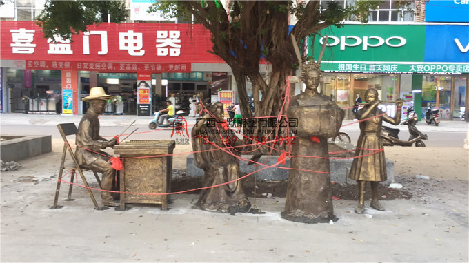 貴港大安古鎮雕塑