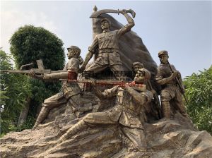 百色市田陽中隊軍魂雕塑