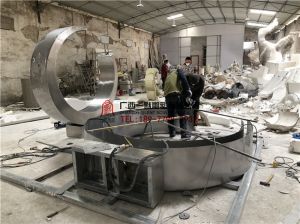 桂林市不銹鋼噴泉雕塑